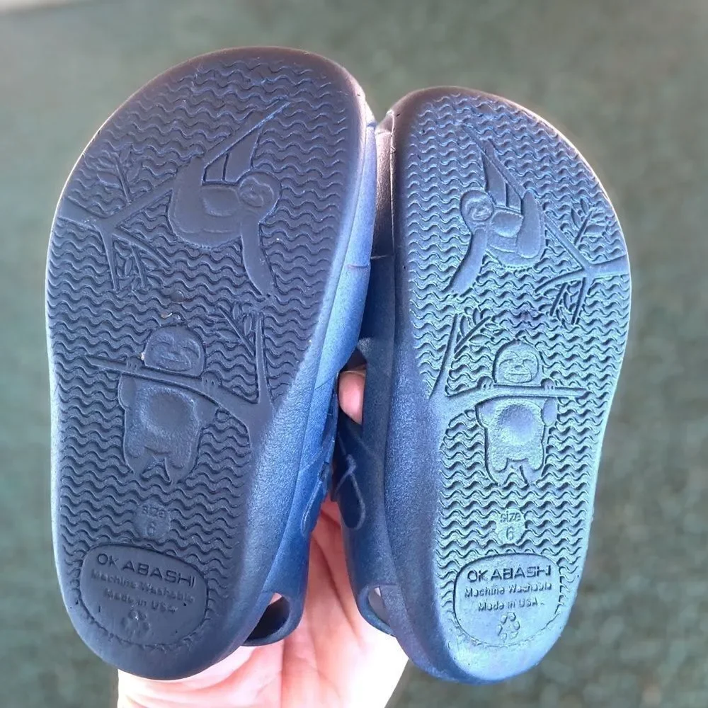 Okabashi Baby Infant Waterproof Shoes Sz 6
